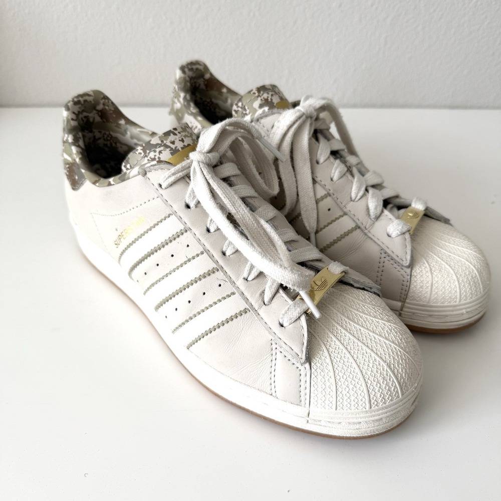 Adidas Superstar Alumina‎ Camo Sneakers Womens 7.5 Streetwear ID4683 Leather